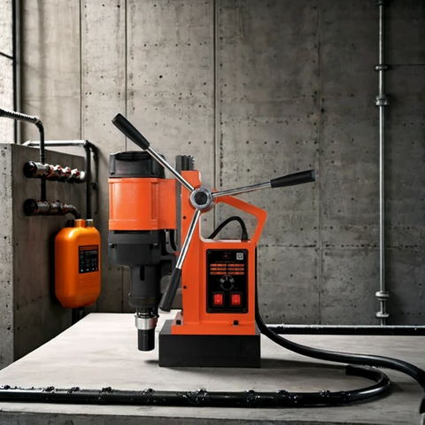 Мощная дрель с магнитным сидением, 1650 Вт и диаметром отверстий 28 мм