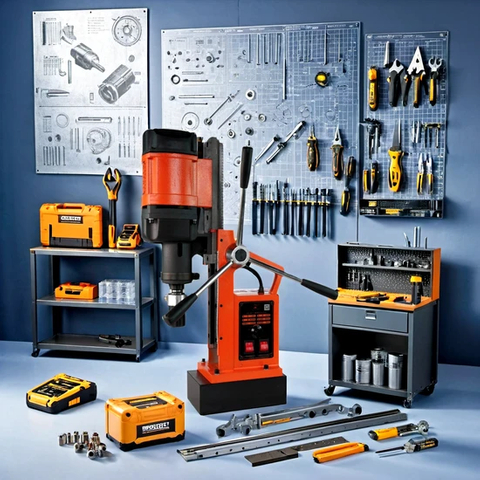 Сверхмощный электрический магнитный сверлильный станок для промышленного использования