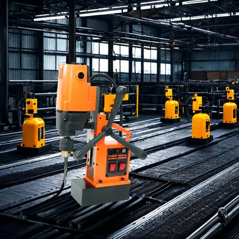 Сверхмощная магнитная дрель с протяжкой по металлу для точности, 110 В