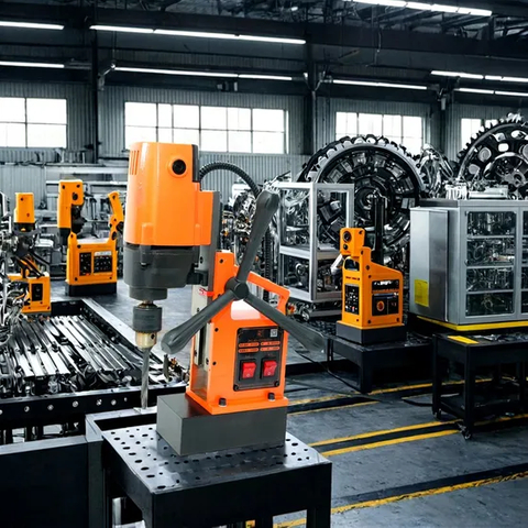 Промышленный электрический сверлильный станок с магнитным основанием для повышения эффективности