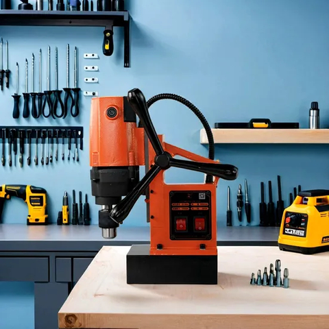 Вертикальный настольный фрезерный станок для сверления с магнитным сиденьем для напряжения 220 В