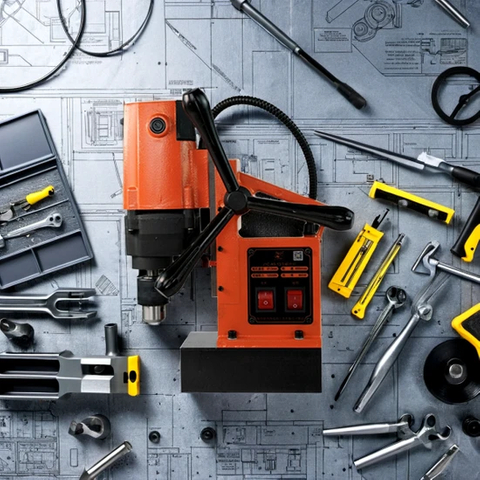 Прочная магнитная дрель, 12/13 кг, варианты цвета: оранжевый, синий, зеленый