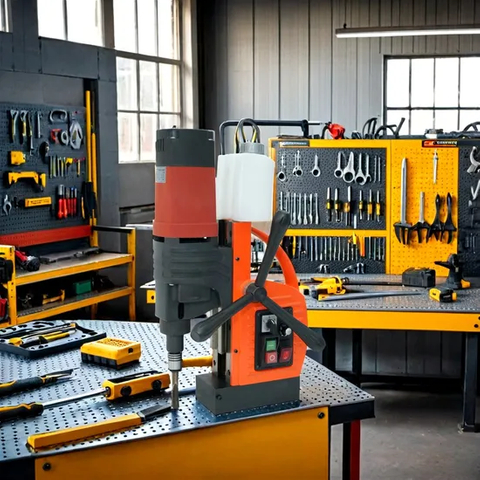 Мощная магнитная дрель для прецизионного изготовления металлов